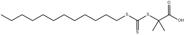 2-[十二烷硫基(硫代羰基)硫基]-2-甲基丙酸,461642-78-4,结构式