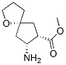 1-Oxaspiro[4.4]nonane-7-carboxylicacid,8-amino-,methylester,(5R,7S,8R)- 结构式