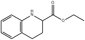 1,2,3,4-テトラヒドロキノリン-2-カルボン酸エチル 化学構造式