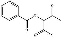 3-(ベンゾイルオキシ)-2,4-ペンタンジオン 化学構造式