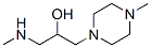 1-(甲氨基)-3-(4-甲基哌嗪-1-基)-2-丙醇, 462066-61-1, 结构式