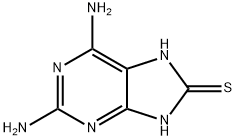 2,6-DIAMINO-9H-PURINE-8-THIOL Struktur