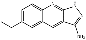 1H-Pyrazolo[3,4-b]quinolin-3-amine,6-ethyl-(9CI) Struktur