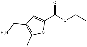 4-(氨基甲基)-5-甲基呋喃-2-羧酸乙酯 结构式