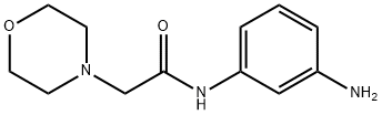 N-(3-aminophenyl)-4-morpholineacetamide 结构式