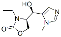 2-Oxazolidinone,3-ethyl-4-[(R)-hydroxy(1-methyl-1H-imidazol-5-yl)methyl]-,(4R)-(9CI) 结构式