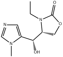 2-Oxazolidinone,3-ethyl-4-[(S)-hydroxy(1-methyl-1H-imidazol-5-yl)methyl]-,(4R)-(9CI),462100-58-9,结构式