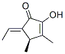 2-Cyclopenten-1-one,5-ethylidene-2-hydroxy-3,4-dimethyl-,(4R,5E)-(9CI),462116-79-6,结构式
