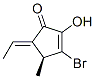 2-Cyclopenten-1-one, 3-bromo-5-ethylidene-2-hydroxy-4-methyl-, (4S,5E)- (9CI) 结构式