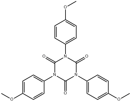 Hexahydro-1,3,5-tris(4-methoxyphenyl)-1,3,5-triazine-2,4,6-trione Struktur