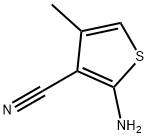 2-氨基-4-甲基噻吩-3-甲腈 结构式
