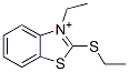 2-(Ethylthio)-3-ethylbenzothiazole-3-ium Structure