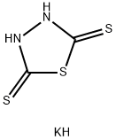 2,5-ジ(ポタシオチオ)-1,3,4-チアジアゾール 化学構造式