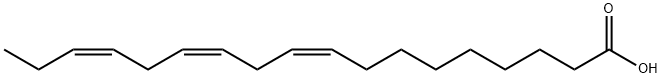 A-亚麻酸,463-40-1,结构式