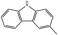 3-メチル-9H-カルバゾール 化学構造式