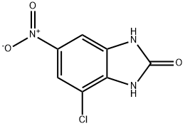 4-氯-6-硝基-1氢-苯并咪唑-2-酮 结构式