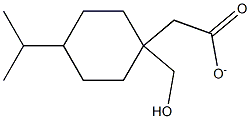 CYCLOHEXANEMETHANOL, 4-(1-METHYLETHYL)-, ACETATE 化学構造式