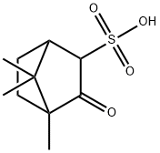 4,7,7-trimethyl-3-oxobicyclo[2.2.1]heptane-2-sulphonic acid Struktur