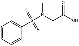 [メチル(フェニルスルホニル)アミノ]酢酸 化学構造式