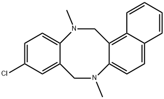 10-CHLORO-7,13-DIMETHYL-7,8,13,14-TETRAHYDROBENZO[F]NAPHTHO[2,1-B][1,5]DIAZOCINE Structure