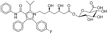 Atorvastatin Acyl-b-D-glucuronide 化学構造式