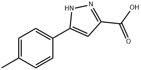 5-(4-METHYLPHENYL)-1H-PYRAZOLE-3-CARBOXYLIC ACID,46413-67-6,结构式