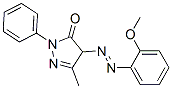 2,4-dihydro-4-[(2-methoxyphenyl)azo]-5-methyl-2-phenyl-3H-pyrazol-3-one Struktur