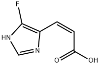 2-Propenoicacid,3-(5-fluoro-1H-imidazol-4-yl)-,(2Z)-(9CI) Structure