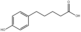 5-(4-ヒドロキシフェニル)ペンタン酸 化学構造式