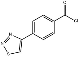 4-(1,2,3-THIADIAZOL-4-YL)BENZOYL CHLORIDE Struktur