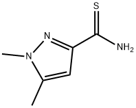 1,5-二甲基-1H-吡唑-3-碳硫代酰胺 结构式