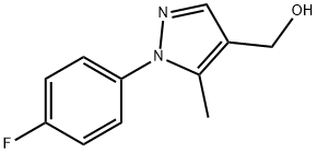 [1-(4-FLUOROPHENYL)-5-METHYL-1H-PYRAZOL-4-YL]METHANOL 结构式