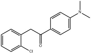 2-(2-CHLOROPHENYL)-1-[4-(DIMETHYLAMINO)PHENYL]-1-ETHANONE 结构式