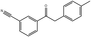 3-[2-(4-METHYLPHENYL)ACETYL]BENZONITRILE Structure
