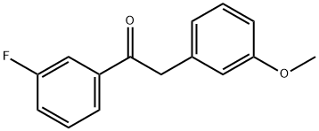 1-(3-FLUOROPHENYL)-2-(3-METHOXYPHENYL)-1-ETHANONE,465514-80-1,结构式