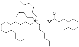 TRIHEXYL(TETRADECYL)PHOSPHONIUM DECANOATE Struktur