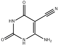 5-Pyrimidinecarbonitrile,  6-amino-1,2,3,4-tetrahydro-2,4-dioxo- 化学構造式