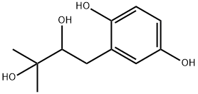 1,4-Benzenediol, 2-(2,3-dihydroxy-3-methylbutyl)- (9CI) 结构式