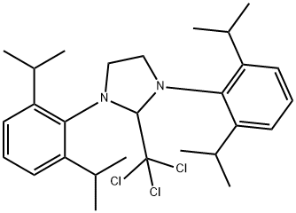 1,3-Bis[2,6-bis(1-methylethyl)phenyl]-2-(trichloromethyl)-imidazolidine 化学構造式