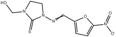 1-(Hydroxymethyl)-3-[(5-nitrofurfurylidene)amino]-2-imidazolidinethione|