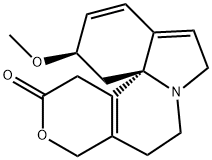 3β-メトキシ-1,2,6,7-テトラデヒドロ-14,15,16,17-テトラヒドロ-16-オキサエリトリナン-15-オン 化学構造式