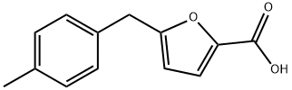 5-(4-メチルベンジル)-2-フロ酸 化学構造式