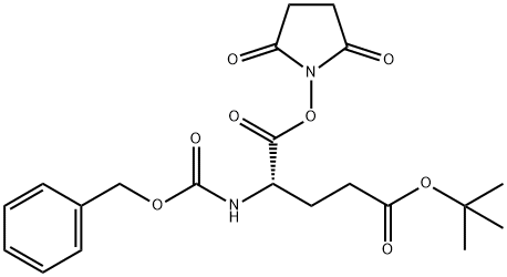 (S)-5-[(2,5-ジオキソピロリジン-1-イル)オキシ]-5-オキソ-4-[[(ベンジルオキシ)カルボニル]アミノ]ペンタン酸tert-ブチル 化学構造式
