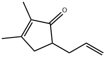 2-Cyclopenten-1-one, 2,3-dimethyl-5-(2-propenyl)- (9CI) 化学構造式