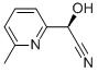 2-Pyridineacetonitrile,alpha-hydroxy-6-methyl-,(alphaR)-(9CI) Structure