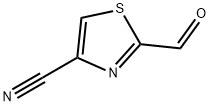 4-Thiazolecarbonitrile,  2-formyl- Structure