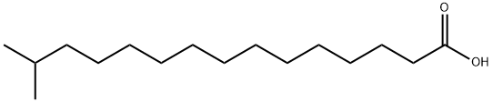 14-甲基十五烷酸, 4669-02-7, 结构式