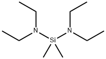 ビス(ジエチルアミノ)ジメチルシラン 化学構造式