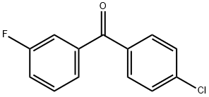 4-クロロ-3'-フルオロベンゾフェノン 化学構造式