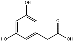 3,5-ジヒドロキシベンゼン酢酸 化学構造式